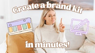 Create a Brand Kit in MINUTES | Branding for Content Creators & Small Businesses