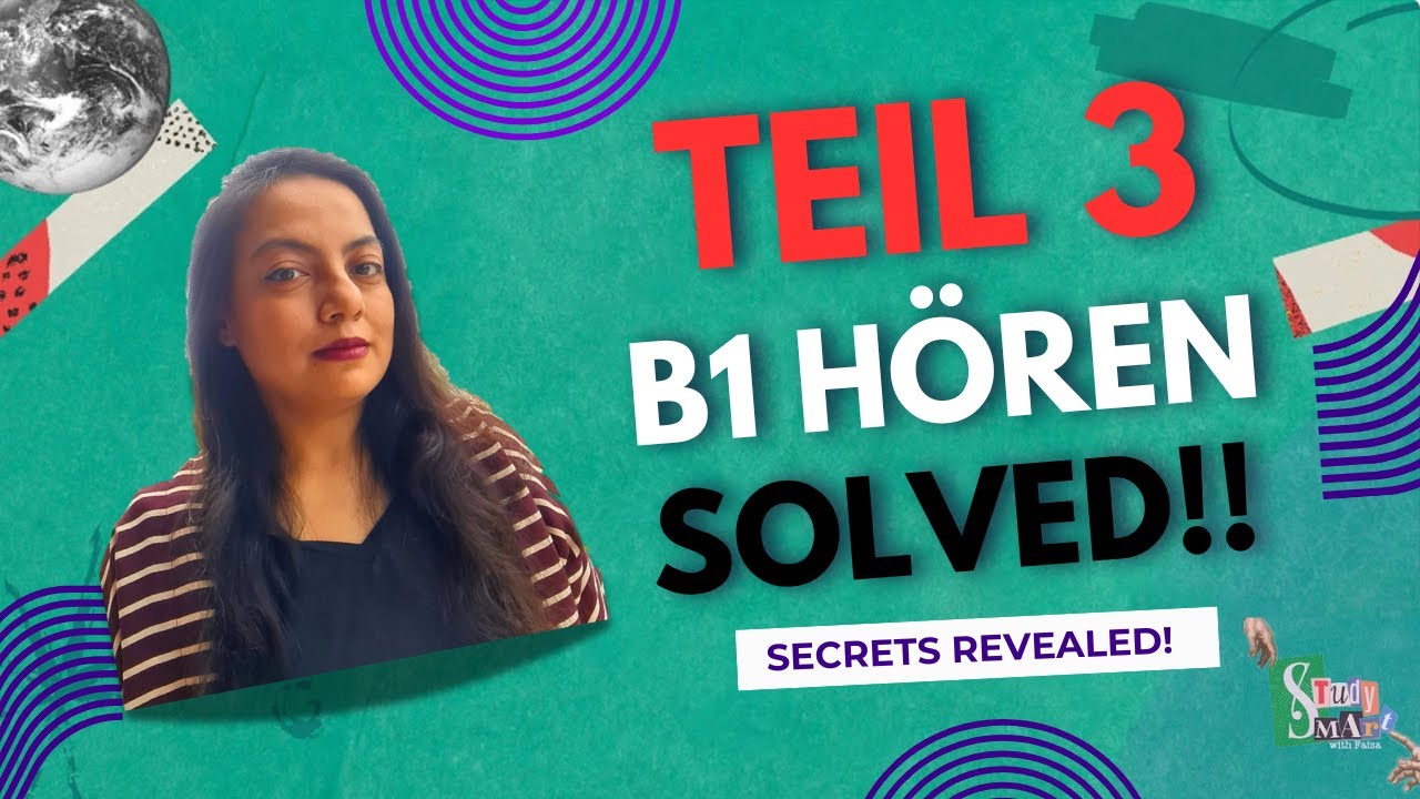 German Exam Prep: How to Solve Teil 3 B1 Hören | Tricks, Hacks & Audio