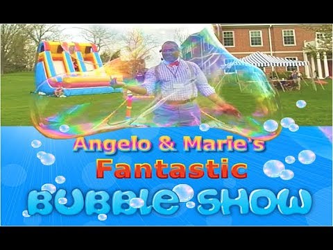 Promotional video thumbnail 1 for Angelo's Fantastic Bubble Show