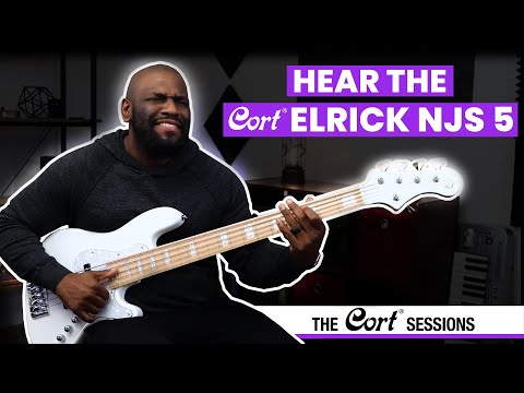 Cort Cort Elrick NJS5 Black MN 5-String Electric Bass 2023 - Black image 11