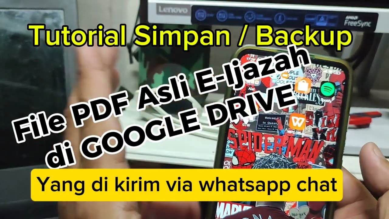 Tutorial Simpan / Backup File pdf ASLI E-Ijazah dan Transkrip Nilai yang dikirim via pesan WhatsApp