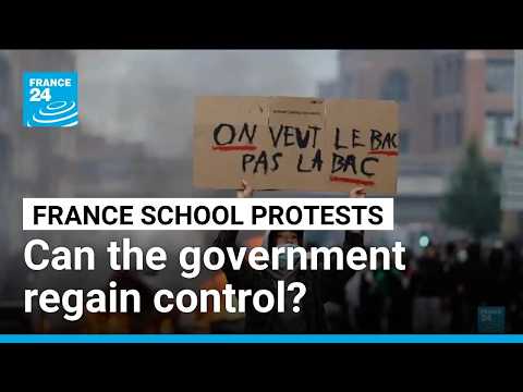 France high school protests: Can the government regain control?