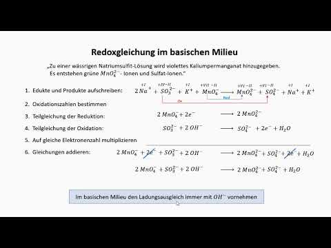 Redox equations Part 3: Reactions in a basic environment