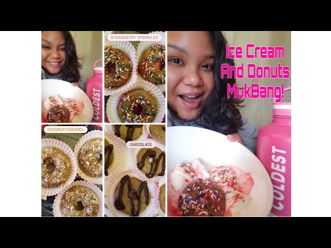 Ice Cream🍦| Protein Donuts🍩 MukBang!😋| Eating Show! 🤤💻