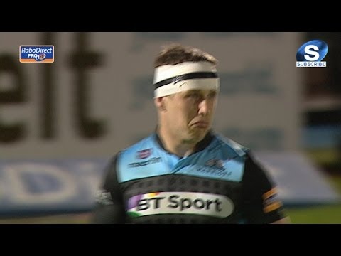 Mark Bennett happy to score Try - Glasgow Warriors v Ulster 18th April 2014