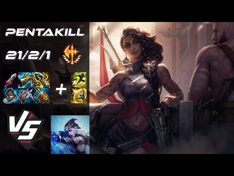 BOTTOM Samira vs Ashe [PENTAKILL] - NA Grandmaster Patch 25.20