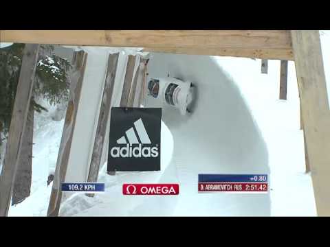 St. Moritz WCh 4-man Bobsleigh Heat 3, February 3 2013