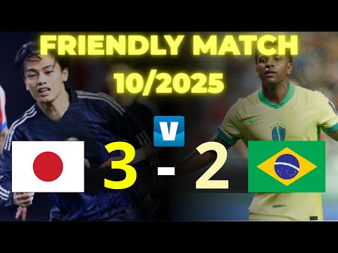 Japan vs Brazil 3-2 EXTENDED Highlights Friendly Match. SAMURAI Xanh Quật Ngã GÃ KHỔNG LỒ BRAZIL