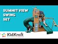 Summit View Swing Set I KidKraft Wooden Outdoor Swing Sets