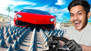 Supercars vs 100 Deadly Metal Spikes! 🚗⚠️ Epic Crash Test in BeamNG Drive