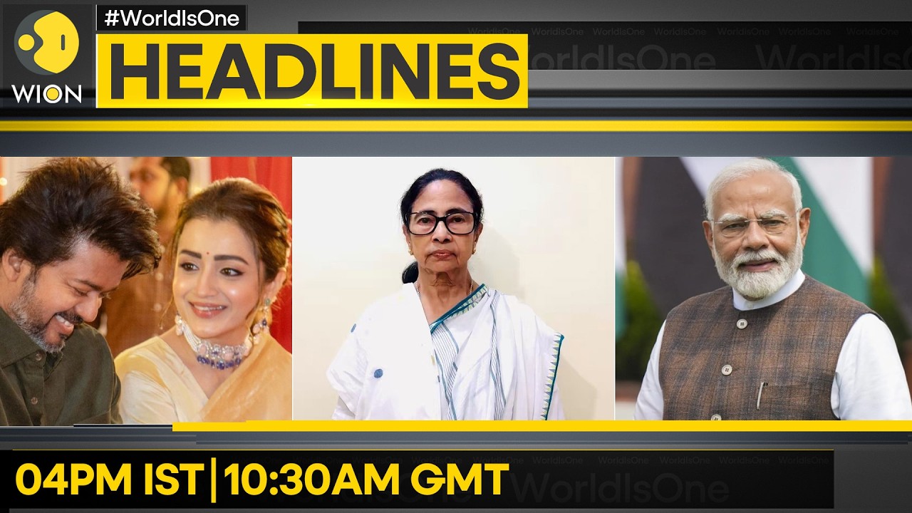 Mamata: Numbers Fake, Wait For Sunset | Actor Trisha Levae, Vijay's Residence | WION Headlines