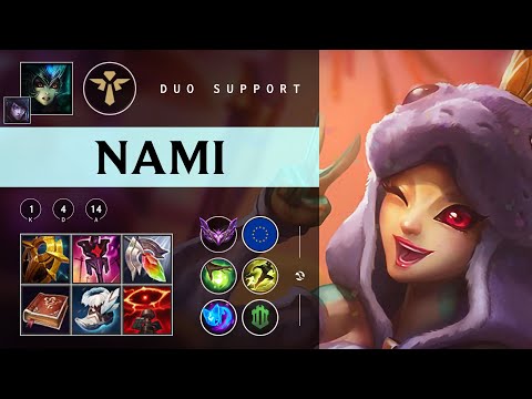 Nami Support vs Bard - EUW Master Patch 25.24