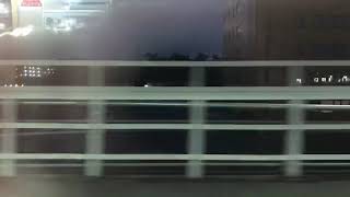 台風21号通過後の大和川(浅香ー杉本町)