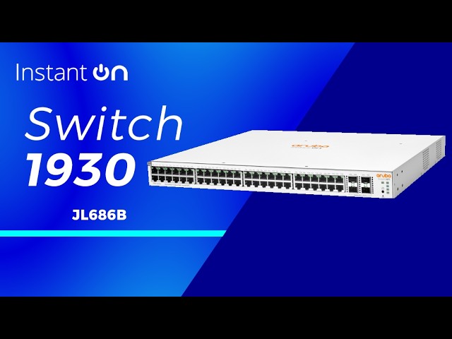 Vídeo relacionado con Aruba Instant On 1830 - Conmutador Inteligente GB de 48 Puertos, 48 x 1 G, 4 SFP, EU Europe Cord (JL814A#ABB)