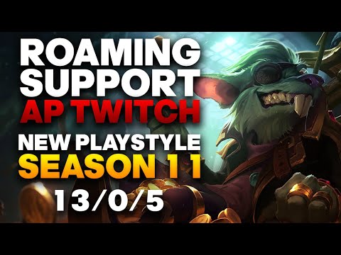 Vapora Dark AP Twitch Support Gameplay - New Season 11 Roaming AP Twitch Support | League of Legends