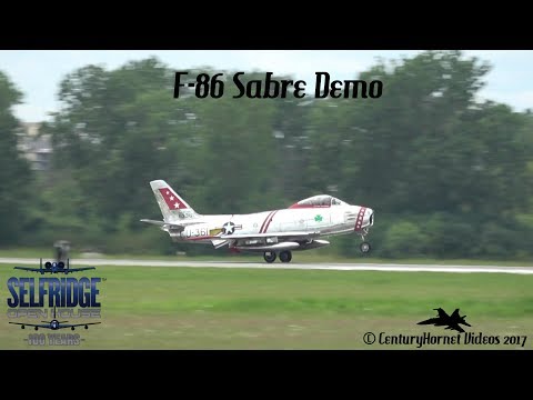 Selfridge Open House and Airshow 2017- F-86 Sabre Demo