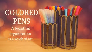 🖍️ DIY Marker Organizer ✂️ Made with Simple Materials | Easy & Creative 🎨