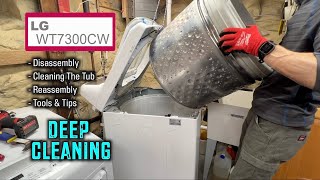 How To Remove Tub From LG Top-Load Washer For DEEP Cleaning  WT7300CW