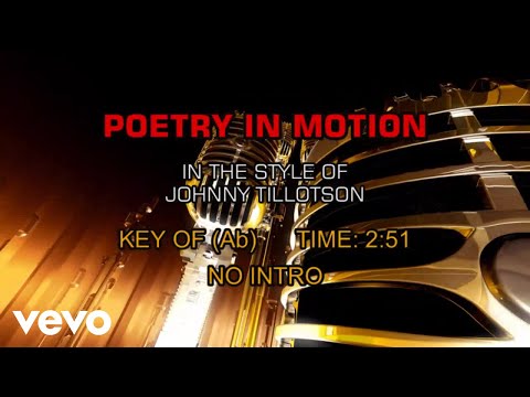 Johnny Tillotson - Poetry In Motion (Karaoke)