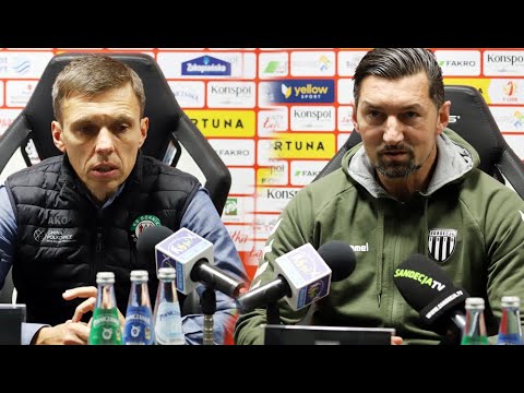 2021-11-28 Sandecja - Górnik Polkowice 1-1 (1-0), pomeczowa konferencja prasowa