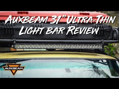 Auxbeam 31" Ultra-Thin Series LED Light Bar Review, Install and Test !
