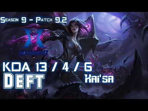 KZ Deft KAI'SA vs CAITLYN ADC - Patch 9.2 KR Ranked