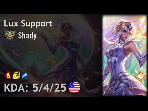 Lux Support vs Rakan - Shady - NA Challenger Patch 7.17