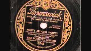 Boswell Sisters- Brunswick 6545 Forty Second Street [1933] 78 RPM