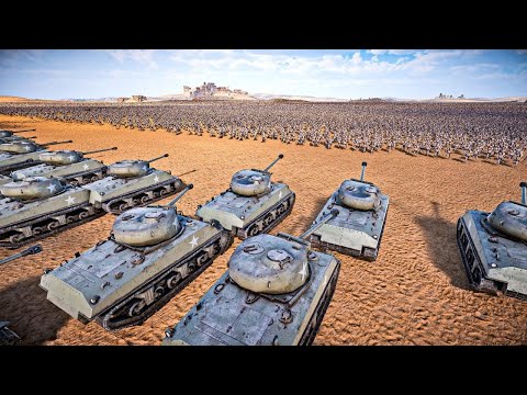 5,000 TANK VS 2,500,000 ZOMBIES - Ultimate Epic Battle Simulator 2 | UEBS 2