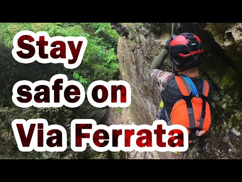 Don't risk any fall on Via Ferrata because it is dangerous - Stay safe on Via Ferrata and never fall