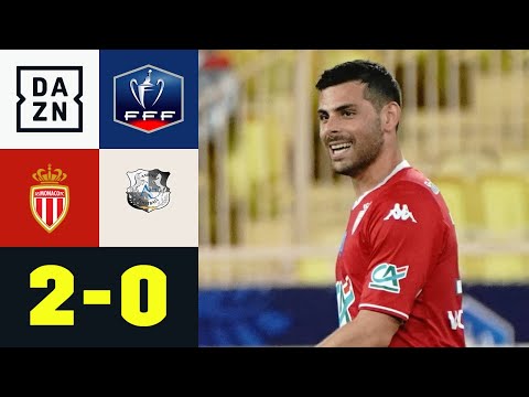 Volland-Treffer bringt Monegassen ins Halbfinale: AS Monaco - SC Amiens 2:0 | Coupe de France | DAZN