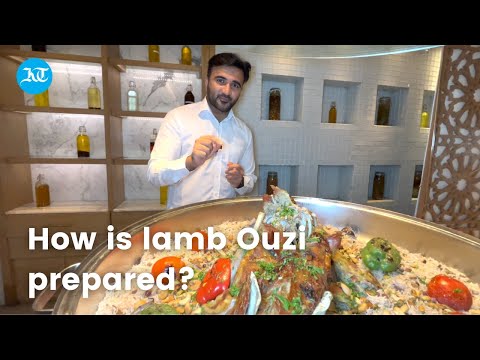 How is lamb Ouzi prepared?
