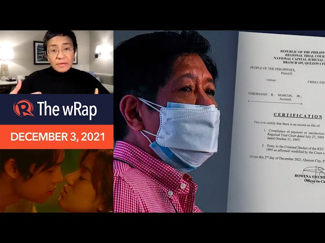 Court: No record Marcos Jr. complied with tax judgment | Evening wRap
