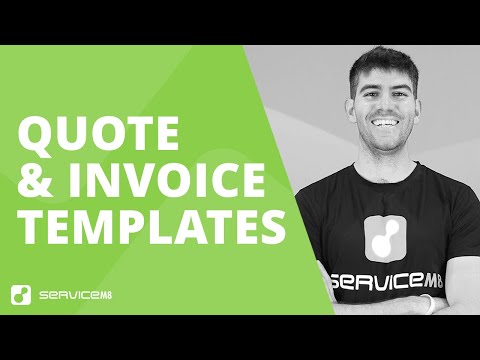 How do the Quote and Invoice templates work in ServiceM8