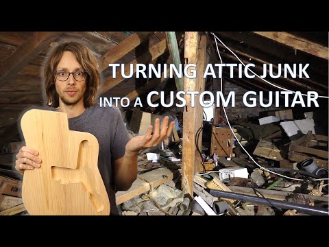 Attic Treasure Hunt! - Making a custom Electric Guitar - E01 Body, Pickguard and Electronics