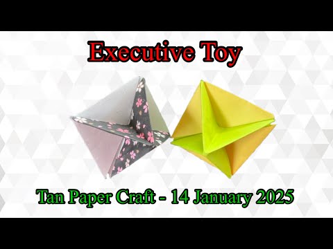 Tutorial ke 157 - Origami executive toy paper craft