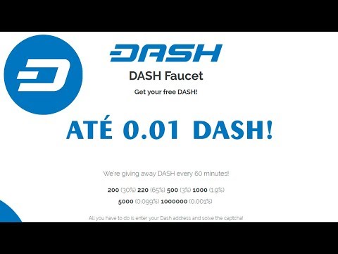 DASH FAUCET: GANHE ATÉ 0.01 DASH POR HORA!