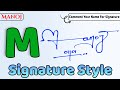 ✔️ Manoj Name Signature Style Request Done