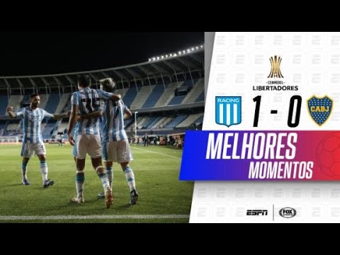 RACING 1 X 0 BOCA JUNIORS PELA LIBERTADORES | EMO�...