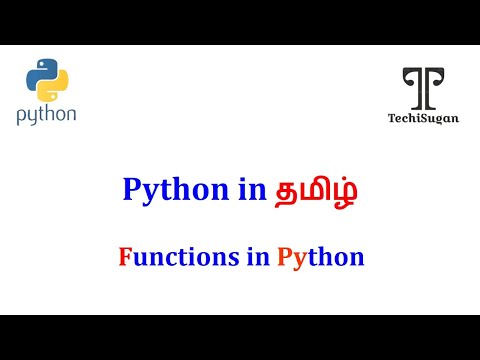 18 Python Tutorial For Beginnersworking With Functions In Python Tamil