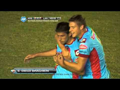 Gol de Braghieri. Arsenal 3 - Lanús 0. Fecha 15. Torneo Final 2014. FPT
