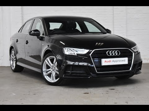 GK18UKV AUDI A3 TFSI S LINE BLACK 2018, Slough Audi