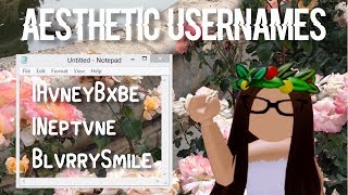 Roblox Aesthetic Usernames Free Video Search Site - 