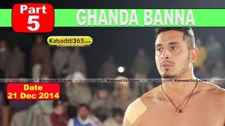 Ghanda Banna (Bathinda) Kabaddi Tournament 21 Dec 2014 Part 1 by Kabaddi365.com