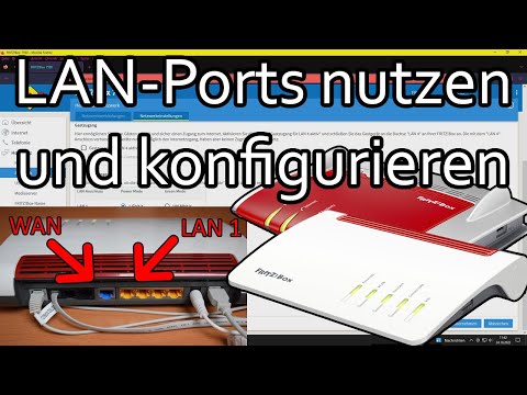 Using a Fritzbox as a switch - LAN/WAN settings, use correct cables