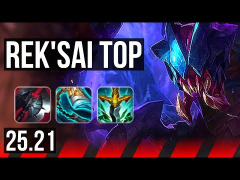 REK'SAI vs RENEKTON (TOP) | 7/1/8, Godlike | KR Master | 25.21