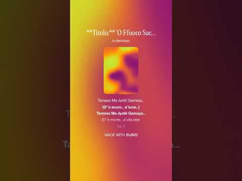 Titolo    'O Ffuoco Sacro 2026