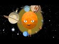🌝 Round & Round 🌎 Solar System | Planets Song | Nursery Rhymes Songs for Kids