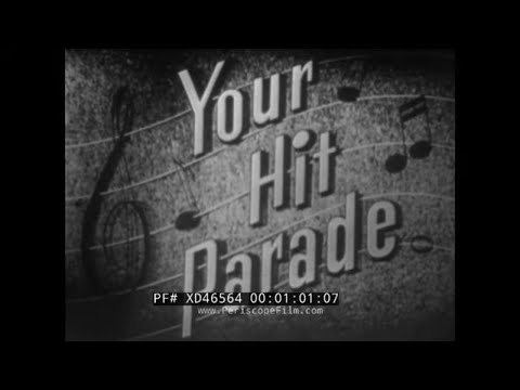" YOUR HIT PARADE "  MARCH 15, 1954 MUSICAL TV SHOW w/ RAYMOND SCOTT   LUCKY STRIKE ADS XD46564