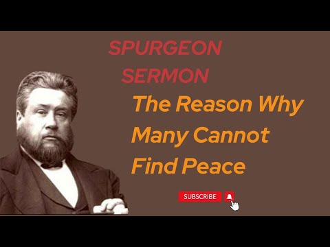 The Reason Why Many Cannot Find Peace